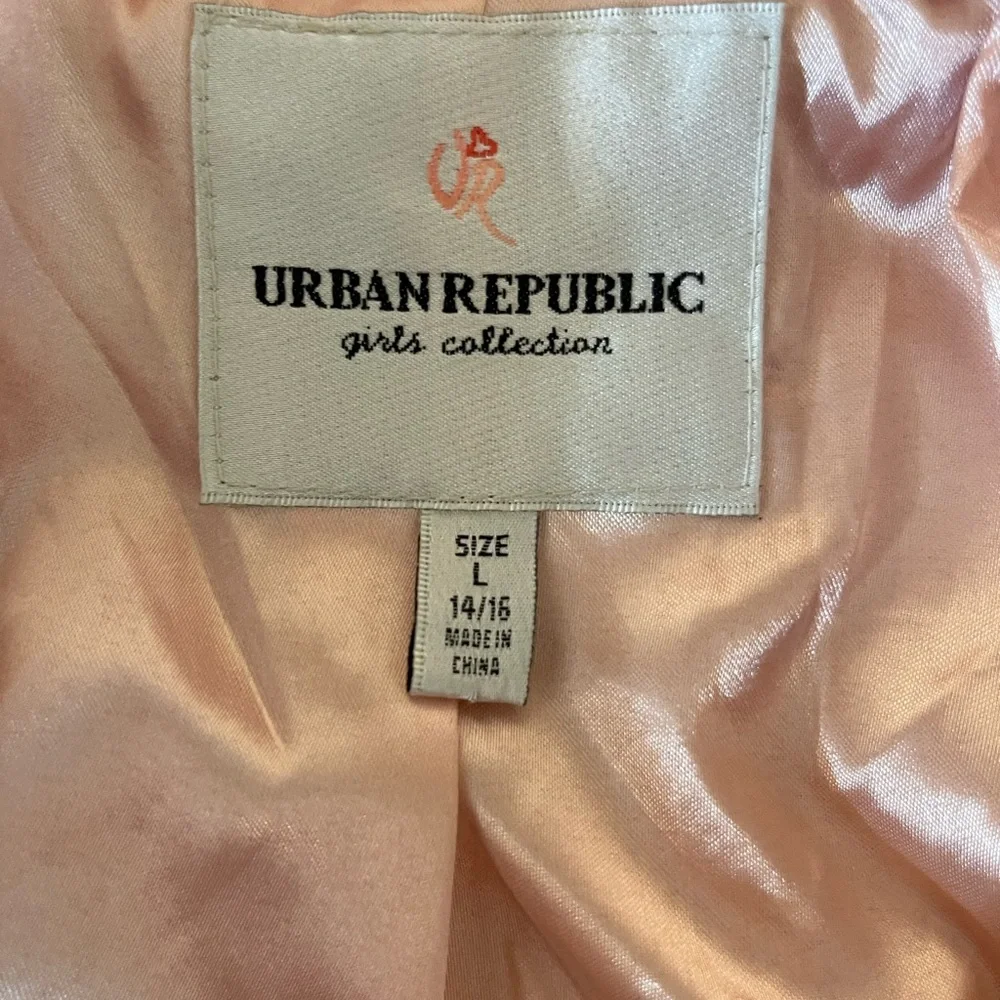 Urban Republic Girls Faux Fur Zip up Bomber Jacket